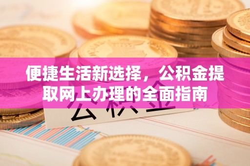 便民便捷生活新选择，公积金提取网上办理的全面指南