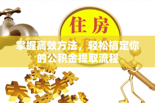 便民掌握高效方法，轻松搞定你的公积金提取流程