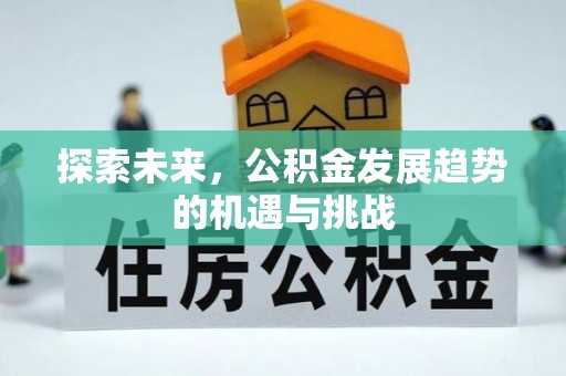 便民探索未来，公积金发展趋势的机遇与挑战
