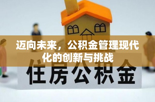 便民迈向未来，公积金管理现代化的创新与挑战